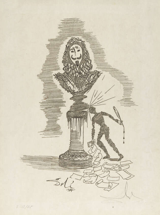 
	
		Salvador Dalí, 
		Spanish 1904-1989-
		 
		The Writer&#39;s Whim [Prestel 794],...