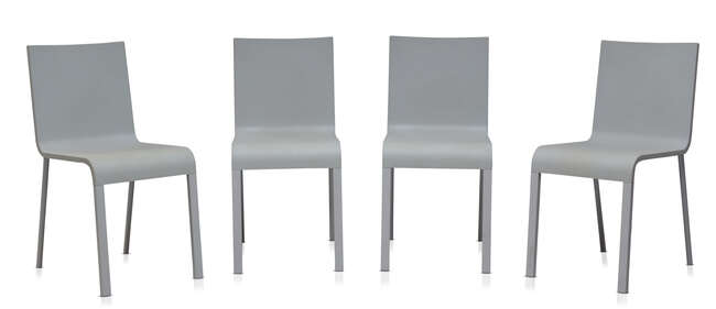 
	
		Maarten van Severen (1956-2005), a set of four &#39;No.3&#39; chairs for Vitra and a &#39;Lim&#39; dining...