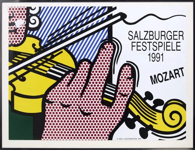 After Roy Lichtenstein, American 1923-1997, Salzburger Festspiele, 1991; offset lithograph in...