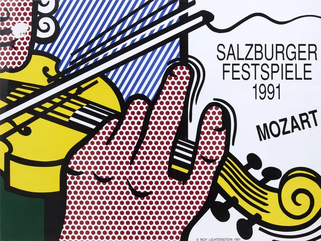 After Roy Lichtenstein, American 1923-1997, Salzburger Festspiele, 1991; offset lithograph in...