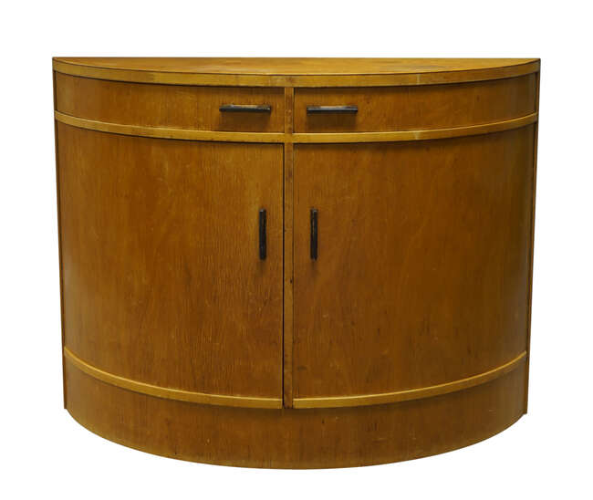 
	
		Alvar Aalto (1898-1976), a model &#39;A803&#39; birch cabinet, for Finmar,
		c.1935, applied...
