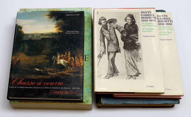 
	
		A collection of art reference books, to include: Surtees, V., &#39;Dante Gabriel Rossetti...