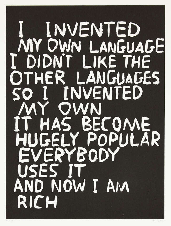 
	
		David Shrigley OBE,
		British b.1968-
		 
		Untitled & You Are Not Alone, 2014;
		 
		