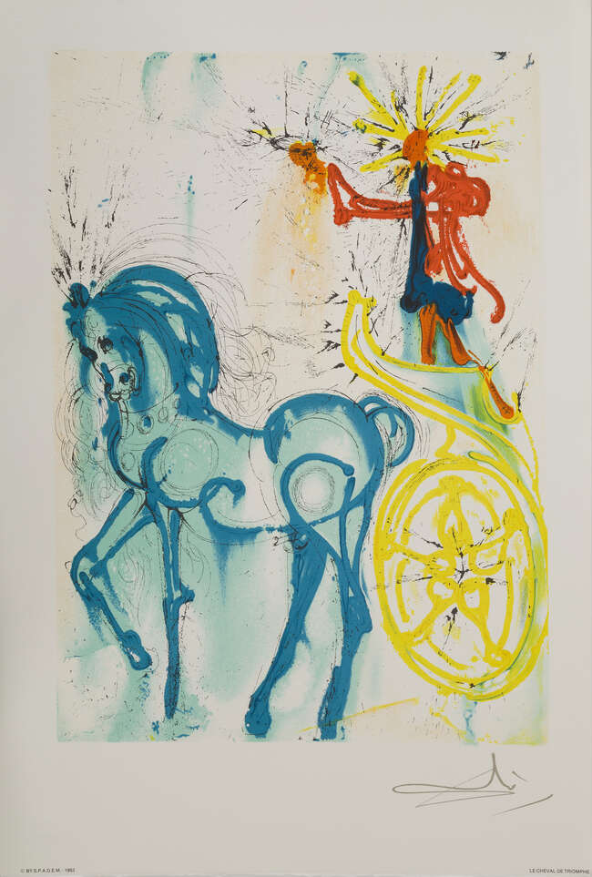 
	
		Salvador Dali, 
		Spanish 1904-1989-
		 
		Les Chevaux de Dali, 1983;
		 
		the...
