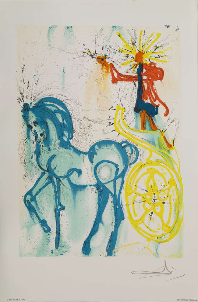 
	
		Salvador Dali, 
		Spanish 1904-1989-
		 
		Les Chevaux de Dali, 1983;
		 
		the...