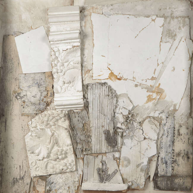 
	
		Harry Thubron OBE, 
		British 1915-1985- 
		 
		Muri, 1976; 
		 
		assemblage on wood,...