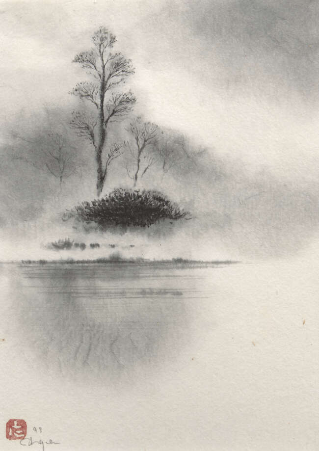 
	
		Ohgen Hamanaka, Japanese 20th century, four watercolours, &#39;Respect the Earth&#39;, studies of...