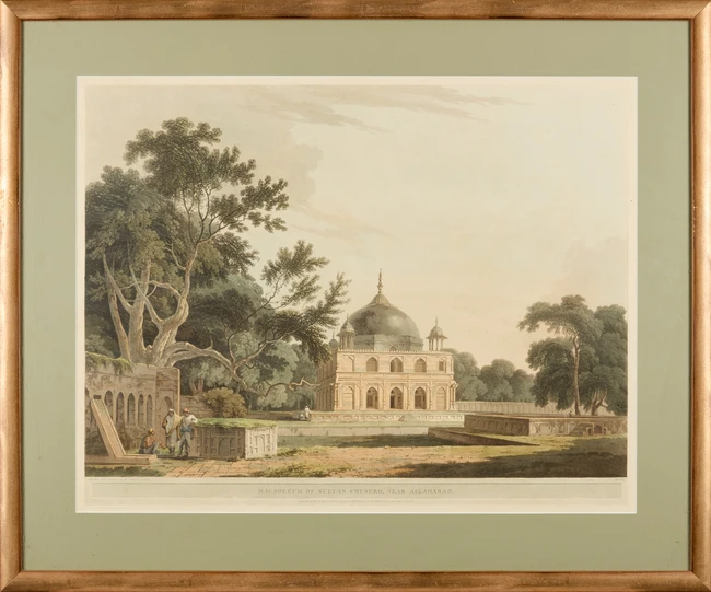 Thomas Daniell, R.A. (1749-1840), Mausoleum of Sultan Chusero, near Allahabad, handcoloured...