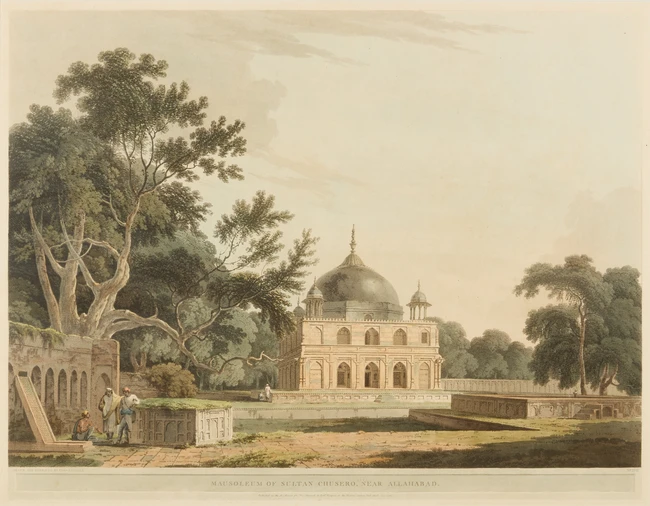 Thomas Daniell, R.A. (1749-1840), Mausoleum of Sultan Chusero, near Allahabad, handcoloured...