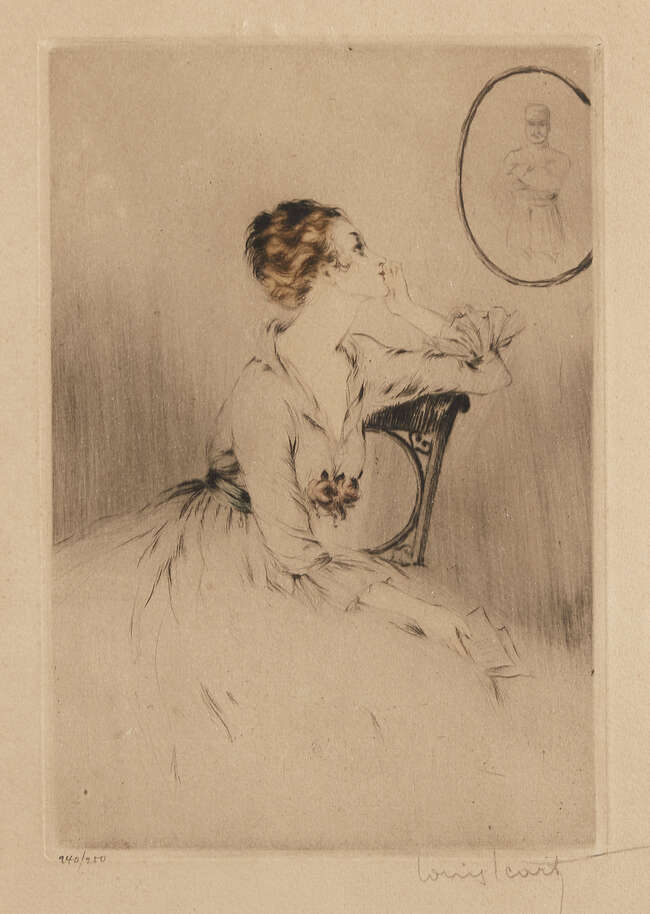 
	
		Louis Icart (1880-1950), &#39;Chronicles of Women&#39; (The Wife)
		c.1917, L&#39;Epouse, signed in...