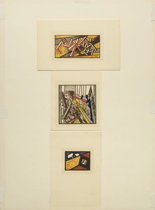 David Bomberg, British 1890-1957, Russian Ballet, 1919; six lithographs in colours on wove, from...