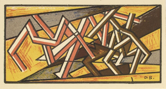David Bomberg, British 1890-1957, Russian Ballet, 1919; six lithographs in colours on wove, from...