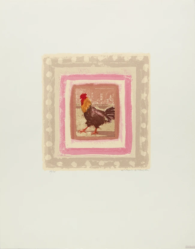 Michael Rothenstein RA, British 1908-1993, Cockerel & Factory; Christmas; Butterfly; The...