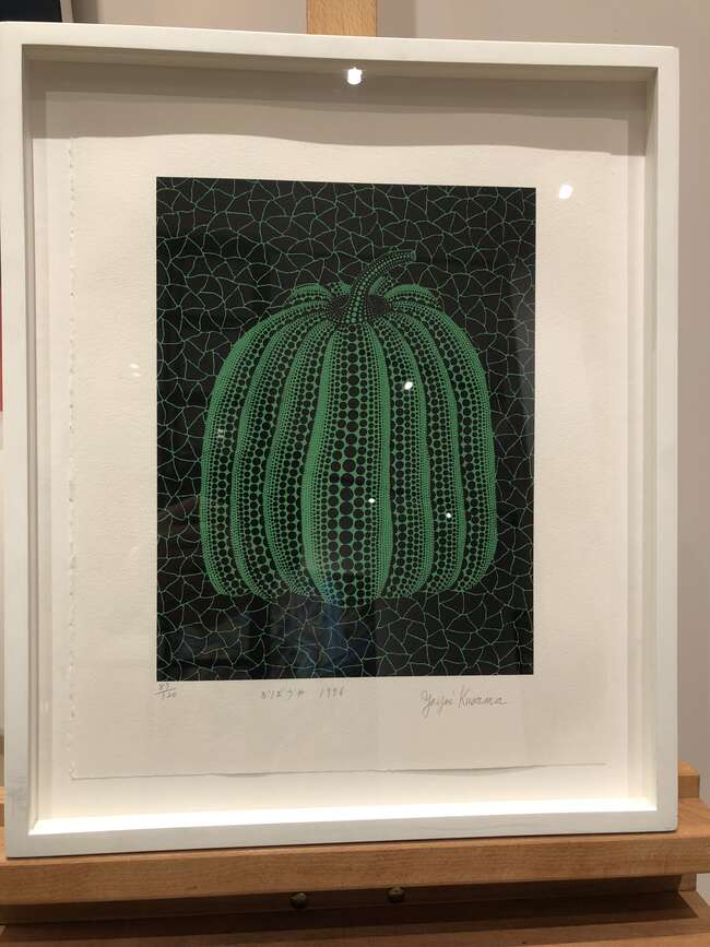 
	
		Yayoi Kusama,
		Japanese b.1929-
		 
		Pumpkin (GT) [Kusama 229], 1996;
		 
		