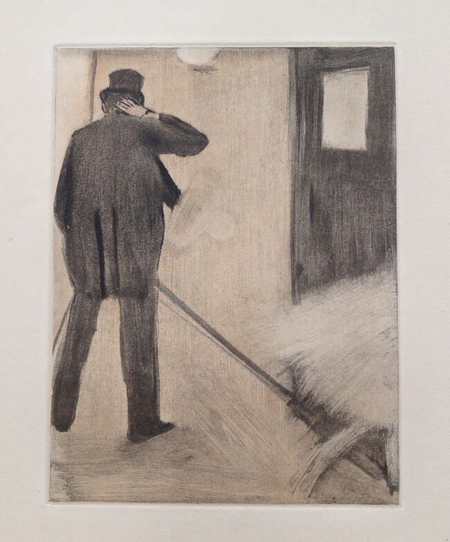 
	
		After Edgar Degas, French 18341917; Illustration from La Famille Cardinal; photogravure on...