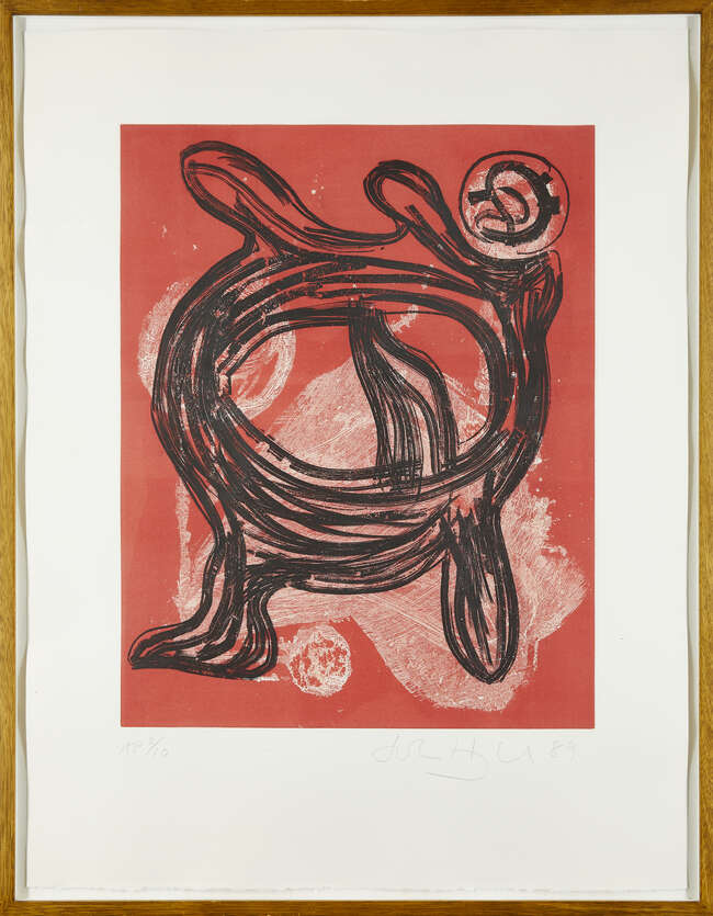 
	
		John Hoyland RA, 
		British 1934-2011- 
		 
		King, 1989; 
		 
		etching with aquatint...