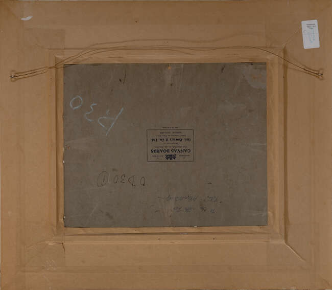 
	
		Alfred Egerton Cooper RBA, 
		British 18831974 - 
		 
		Cottages; 
		 
		oil on...