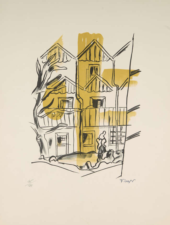 
	
		After Fernand Leger, 
		French 1881-1955-
		 
		La Ruche, 1959;
		 
		lithograph in...