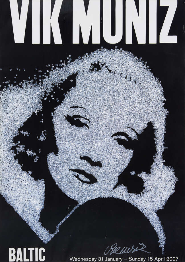 
	
		Vik Muniz,
		Brazilian b. 1961-
		 
		Marlene Dietrich, 2007;
		 
		offset...
