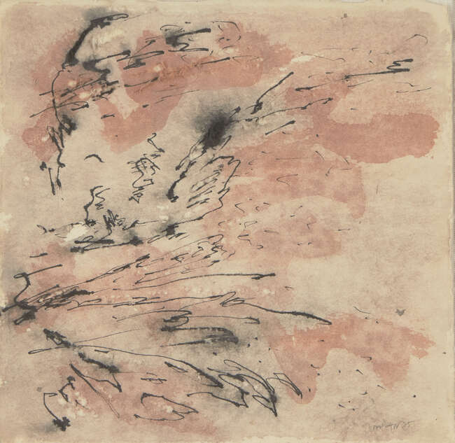 
	
		Rajendra Dhawan (Indian, 1936 - 2012), Untitled, Watercolour and ink on paper, Signed and...