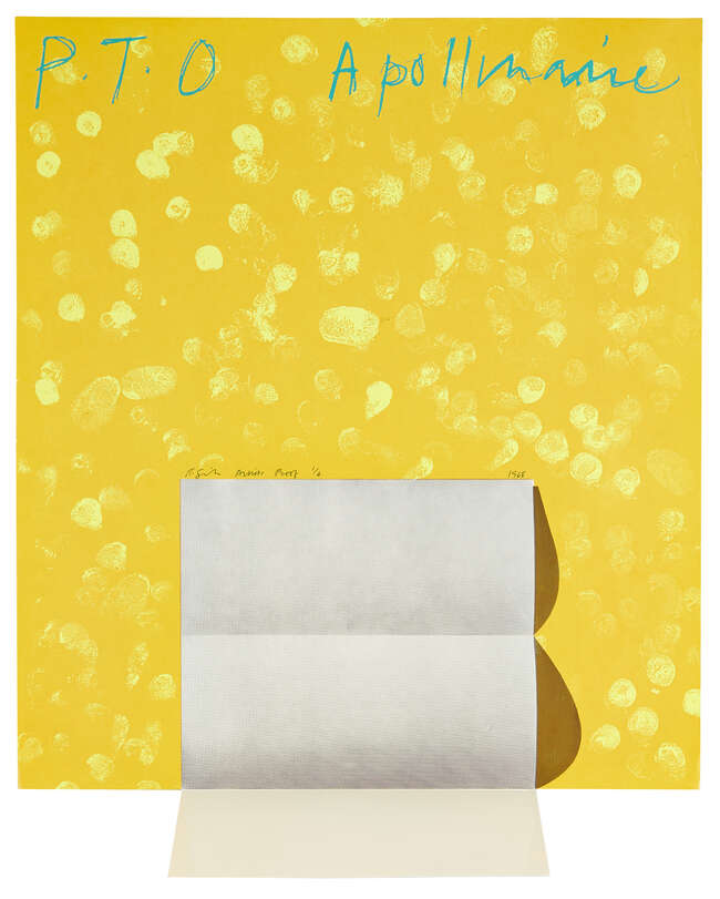 
	
		Richard Smith CBE, 
		British 1931-2016- 
		 
		P.T.O Apollinaire, 1968; 
		 
		