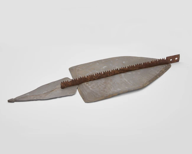 To Be Sold with No Reserve: Mary Foley, Irish 1959 - Crow Cuts the Wind, 1991; slate and metal,...