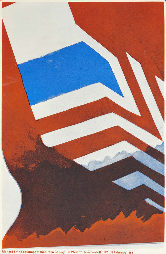 
	
		Richard Smith CBE, 
		British 1931-2016- 
		 
		Green Gallery Poster, 1963; 
		 
		