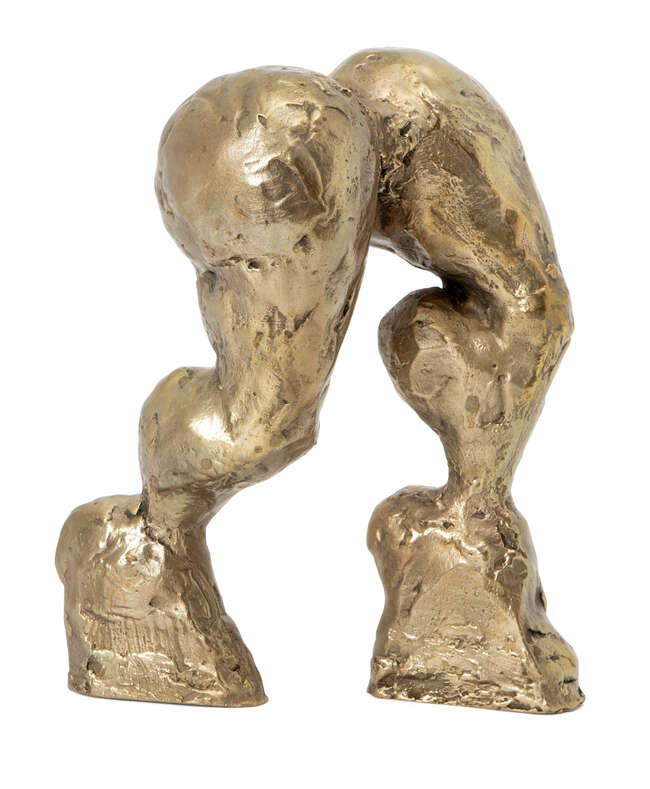 
	
		Rebecca Warren,
		British b.1965-
		 
		Croccini, 2014;
		 
		bronze sculpture, signed...