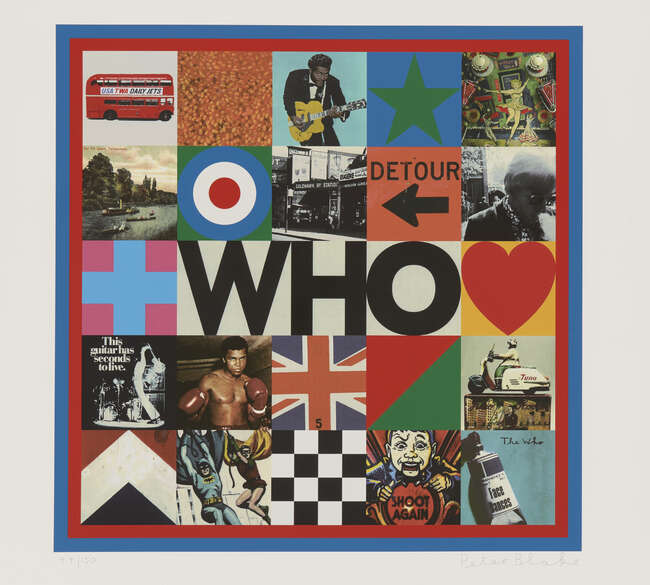 
	
		Sir Peter Blake CBE RDI RA,
		British b.1932-
		 
		Who, 2019;
		 
		screenprint in...
