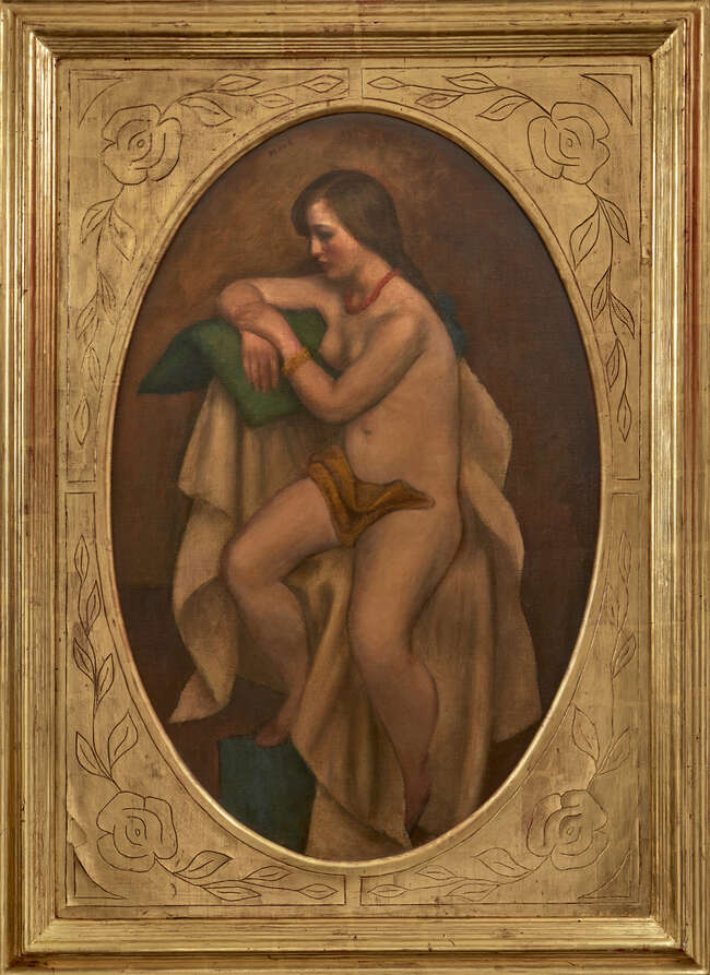 
	
		Mark Gertler, 
		British 1891-1939 - 
		 
		Adolescence, 1922; 
		 
		oil on canvas,...