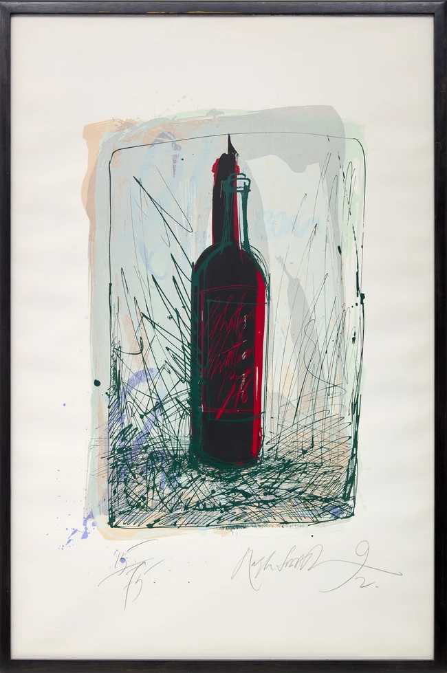 Ralph Steadman, British b.1936- Chateau Red 1976, 1992; screenprint in colours on wove, signed,...