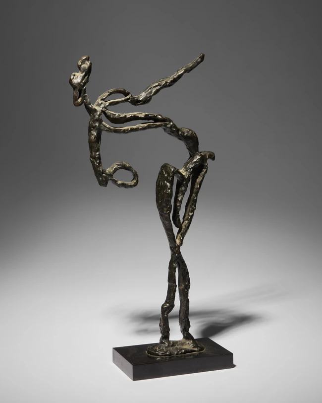 To Be Sold with No Reserve: Ehud Dor, 20th century - Abstract figure; bronze, H40 x W21 x D8...