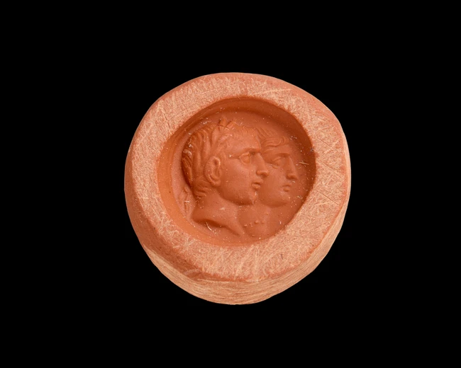 A Roman chalcedony jugate intaglio of the Imperial familyJulio-Claudian, circa 1st century...