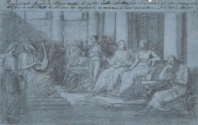 
	
		Italian School, 
		late 17th/early 18th century- 
		Homer&#39;s Odyssey, Book VIII: The...