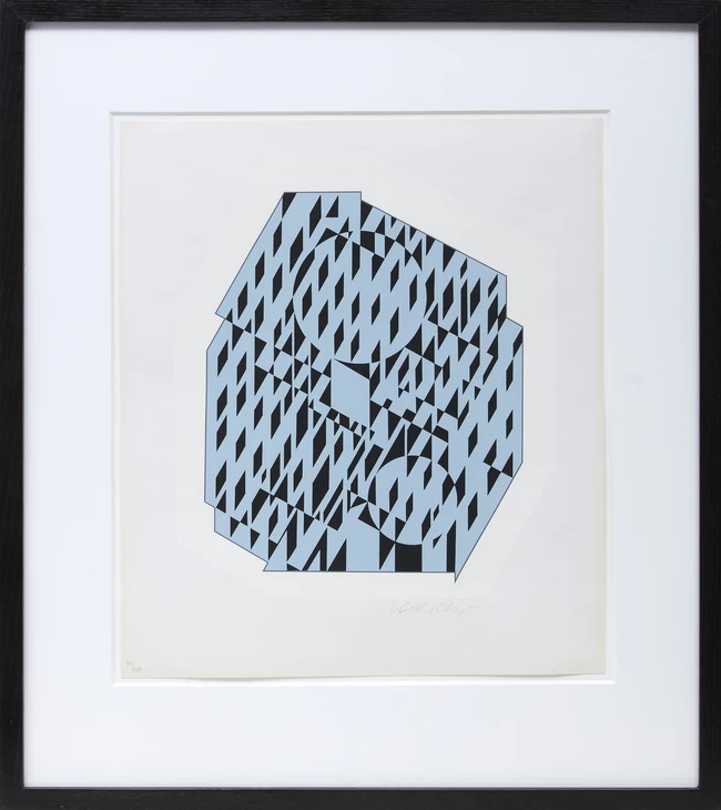 To Be Sold with No Reserve: Victor Vasarely, Hungarian/French 1906-1997, Nehte, 1969; 