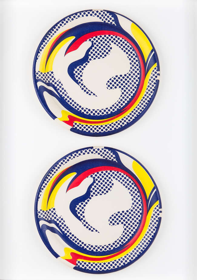 
	
		Roy Lichtenstein, 
		American 1923-1997- 
		 
		Paper Plates, 1969; 
		 
		two...
