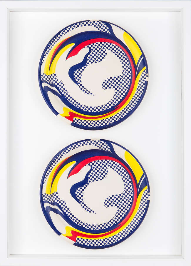 
	
		Roy Lichtenstein, 
		American 1923-1997- 
		 
		Paper Plates, 1969; 
		 
		two...