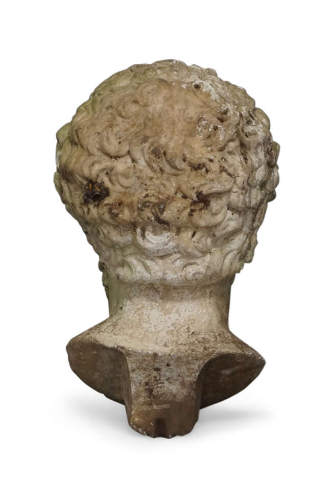 
	
		An Italian marble bust of Marcus Aurelius, late 18th/early 19th century, after the...