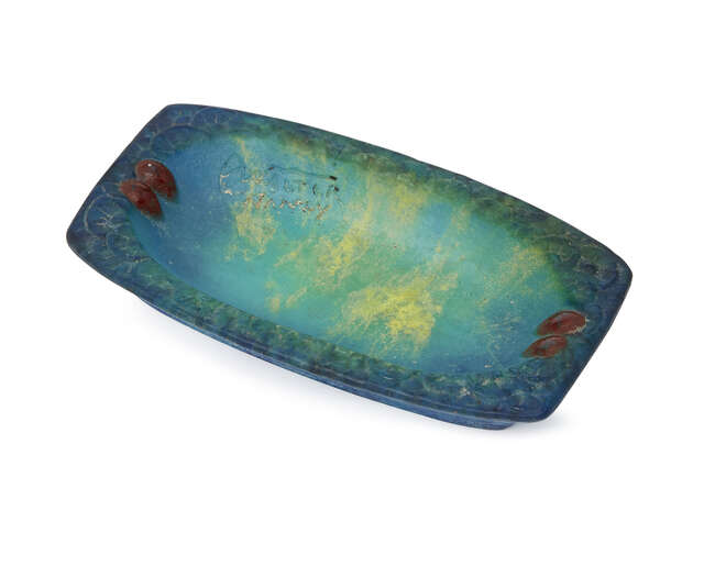 
	
		Amalric Walter (1870-1959), a pate-de-verre pin tray
		c.1925, signed A Walter Nancy
		