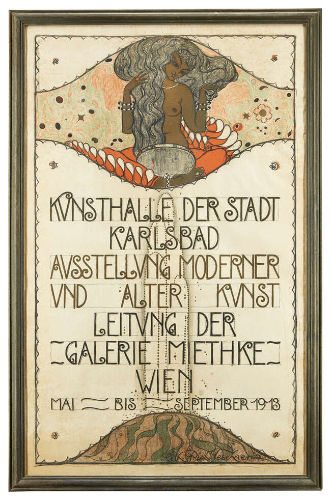 Richard Teschner (1879-1948),
 
Exhibition poster for Modern Art at the Kunsthalle in Karlsbad...