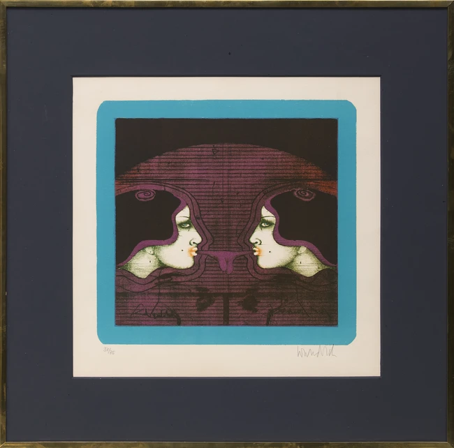Paul Wunderlich, German 1927-2010, Bubblegum, 1967; Profil Karin, 2000; Bulldogge, 1971; Kleiner...