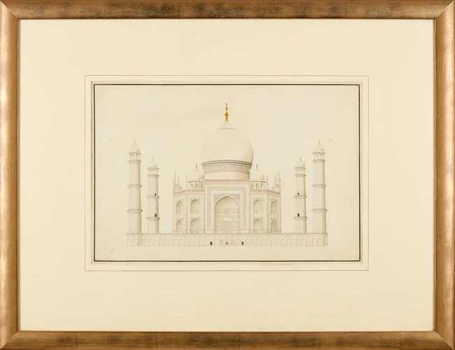 A large Company School painting of the Taj Mahal, Delhi, India, second half 19th...