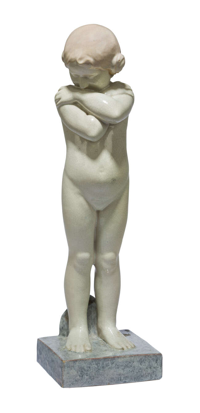 
	
		Pierre Lenoir (1879-1951/1953) and Andre Fau (1896-1982), a ceramic figure 
		&#39;La petite...