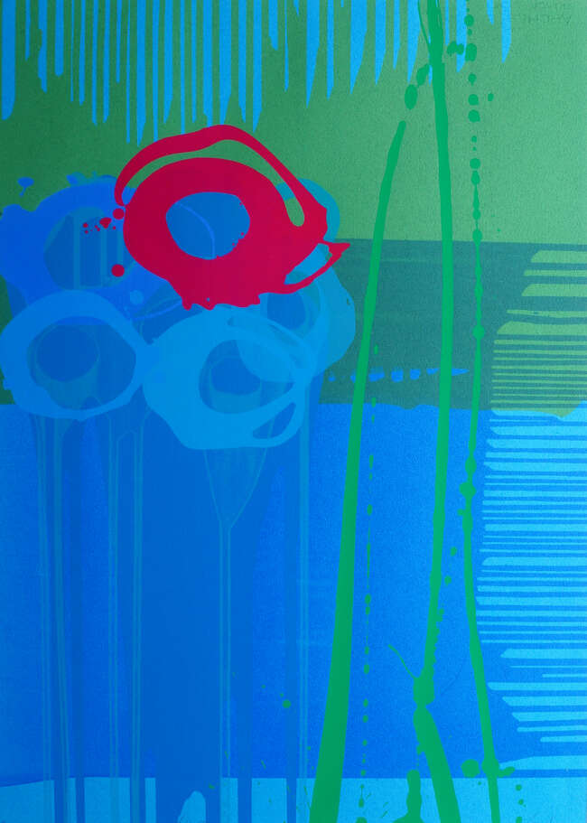
	
		Charlotte Cornish, 
		British b.1967- 
		 
		Falling II; 
		 
		screenprint in...