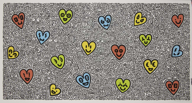 
	
		Mr Doodle, 
		British b.1994- 
		 
		Heartland, 2020; 
		 
		screenprint in colours on...