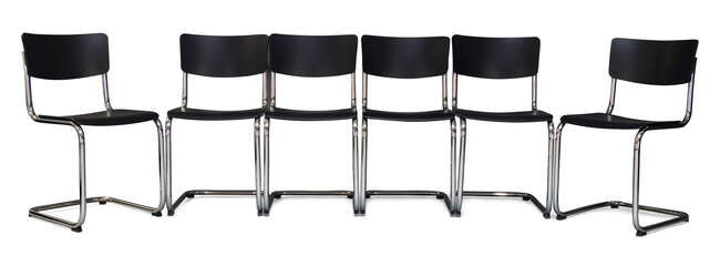 
	
		After Mart Stam (Dutch 1899-1986), a set of twelve Model &#39;S43&#39; cantilever chairs,...