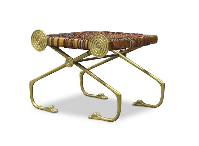 
	
		Terence Harold Robsjohn-Gibbings (1905-1976), an &#39;Affecter stool&#39;  for Saridis, Athens
