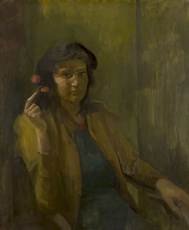 
	
		Sir Lawrence Gowing CBE RA, 
		British 1918-1991 - 
		 
		Cleo, 1946; 
		 
		oil on...