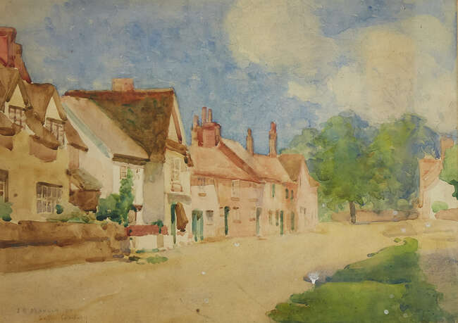 
	
		James Bolivar Manson NEAC, 
		British 1879-1945-
		 
		Sutton Courtenay; 
		 
		