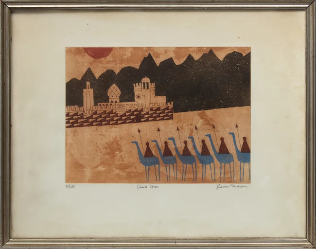 Julian Trevelyan RA, British 1910-1988, Camel Corps, 1972; lithograph in colours on wove, signed...